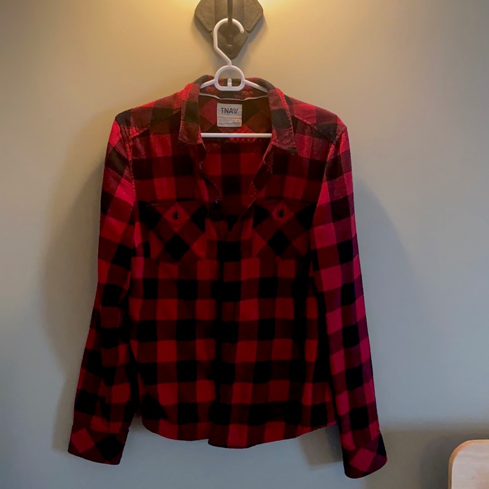 Flannel button down from TNA (an Aritzia brand)